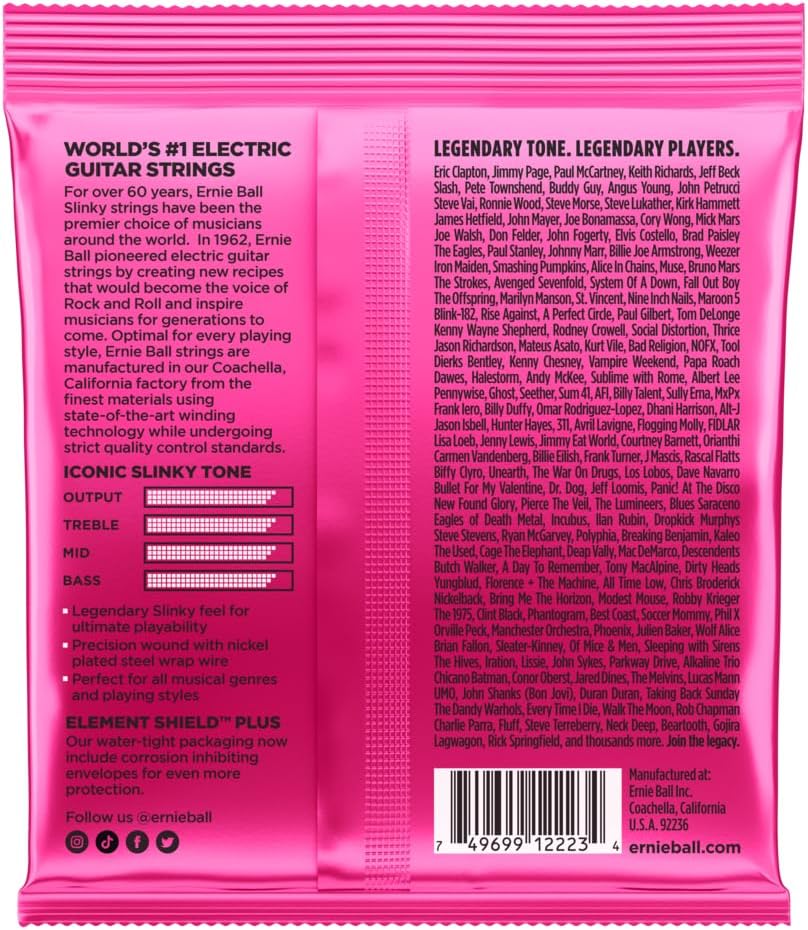 Cuerdas para guitarra eléctrica Ernie Ball Super Slinky de níquel, calibre 09 - 42 - Imagen 2