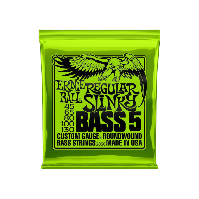 Cuerdas Para Bajo Eléctrico Ernie Ball Regular Slinky Calibre 45-130