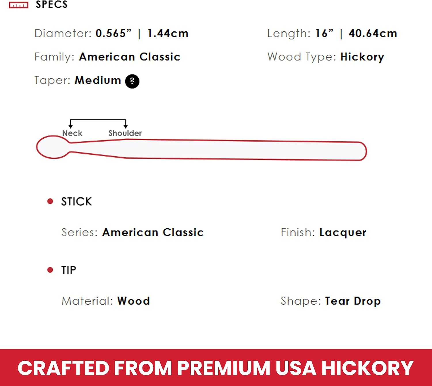 Baquetas Vic Firth clásicas 5A - Imagen 3